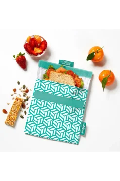 Discount Roll'eat Lunchbox Snack'N Go Tiles Green