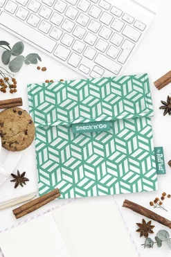 Discount Roll'eat Lunchbox Snack'N Go Tiles Green