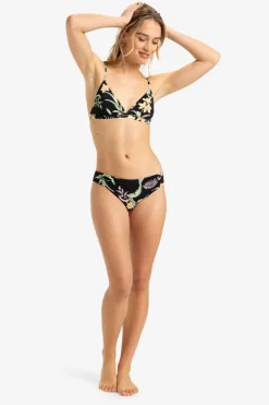 Hot Roxy Bikini Top Pt Beach Classics Fixed Anthracite Island Escape