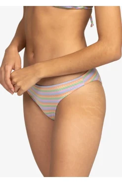 Clearance Roxy Bikinibroekje Wavy Stripe Moderate Papaya Wavy Stripe S