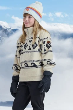 Discount Roxy Fleece Calling All My Girls Hz Parchment