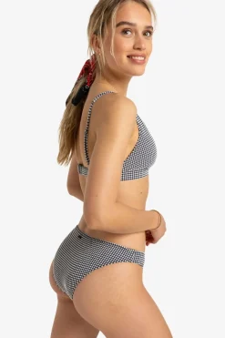 Discount Roxy Top Gingham Elongated Anthracite