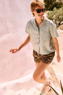 Fashion Royal Robbins Hemd Desert Pucker S/S Sage Leaf