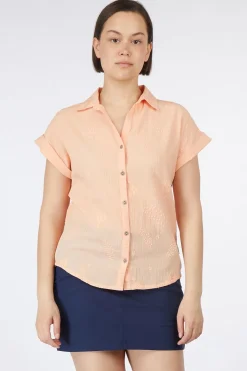 New Royal Robbins Hemd Oasis Ss Shirt Pacific Sunset