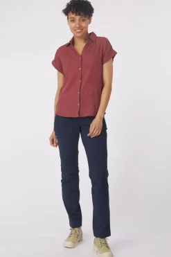 Fashion Royal Robbins Hemd Oasis Ss Shirt Wild Rhubarb