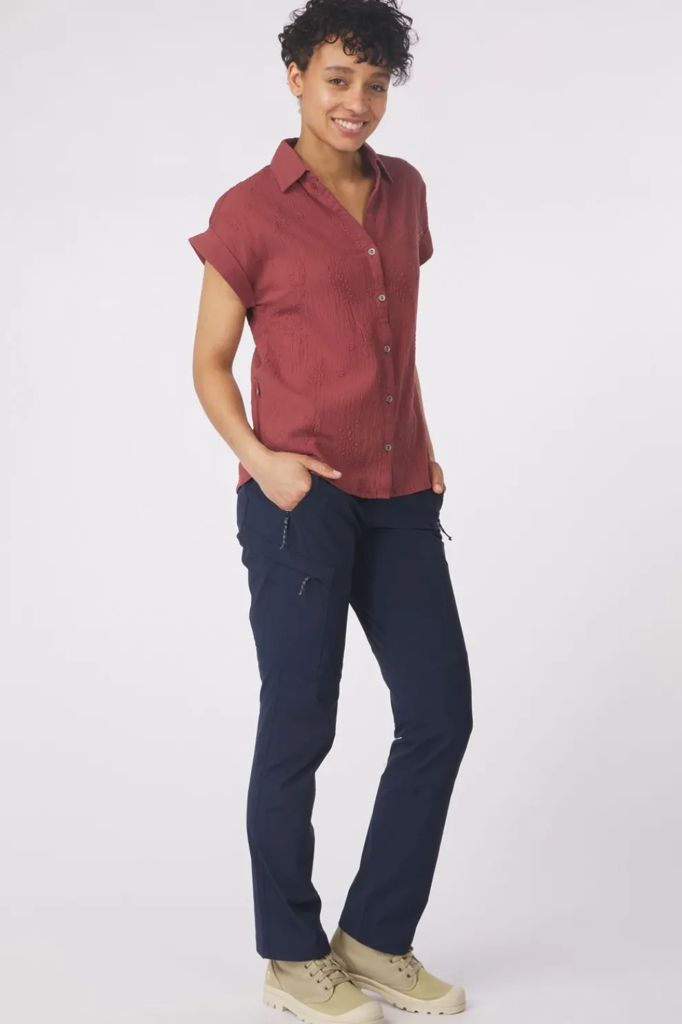 Fashion Royal Robbins Hemd Oasis Ss Shirt Wild Rhubarb