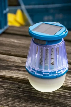 Online Rubytec Insectenwering Buzz USB Solar Lantern & Mosquito Catcher Blue