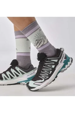 Clearance Salomon Trailschoenen Xa Pro 3D V9 Gore-Tex W Black/Bleached Aqua/Harbor Blue