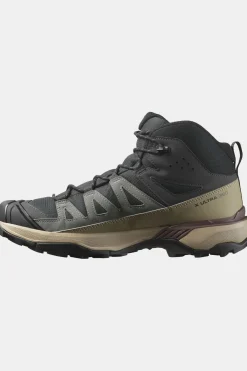 Discount Salomon Wandelschoenen Mens X-Ultra 360 Mid Gtx Phantom/Desert Tan/Rum Raisin