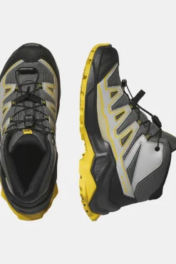 Clearance Salomon Wandelschoenen X Ultra Mid Gtx J Castlerock/Black/Spicy Mustard