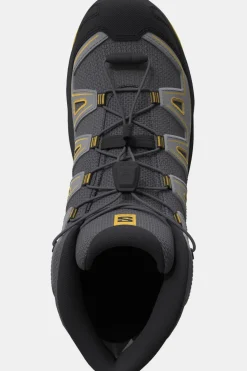 Clearance Salomon Wandelschoenen X Ultra Mid Gtx J Castlerock/Black/Spicy Mustard