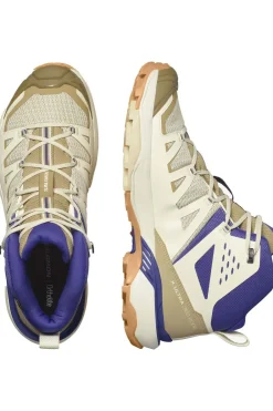 Fashion Salomon Wandelschoenen X Ultra 360 Edge Gore-Tex Mid Bleached Sand / Kelp / Spectrum Blue