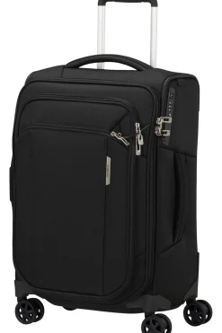 Hot Samsonite Handbagage Respark Spinner 55 Length 35 Exp Ozone Black