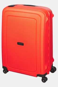 Hot Samsonite Trolley S'Cure Spinner 69/25 Fluo Red/Black