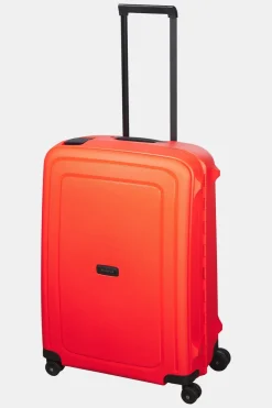 Hot Samsonite Trolley S'Cure Spinner 69/25 Fluo Red/Black