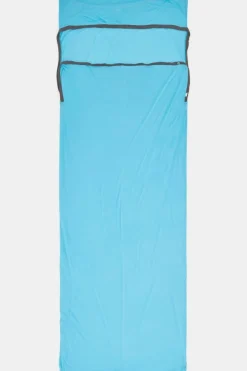 Sale Sea To Summit Lakenzak Breeze Sleeping Bag Liner - Rectangular W/ Pillow Blue Atoll