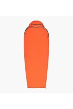 Sale Sea To Summit Lakenzak Reactor Extreme Sleepingbag Liner Mummy W/Drawcord Standard Spicy Orange