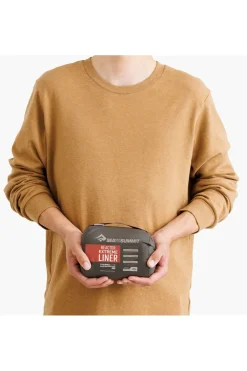 Sale Sea To Summit Lakenzak Reactor Extreme Sleepingbag Liner Mummy W/Drawcord Standard Spicy Orange