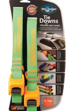 Spanriem Tie Down Silicone Cam Cover 4.5M 2 Pack Lime/Orange-Sea To Summit Sale
