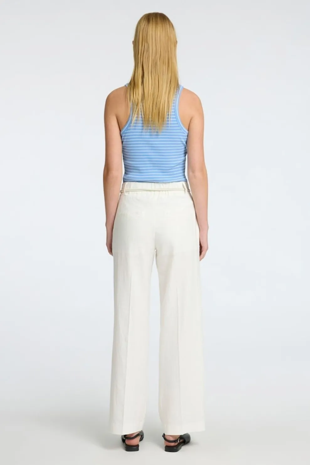 Clearance Selected Anna Striped Cornflower Blue