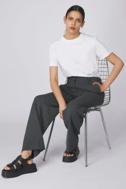 Online Selected Broek Ritaide Bright White