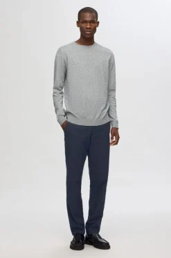 Fashion Selected Broek 175-Slim Miles Brushed Dark Sapphire