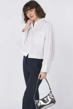 Fashion Selected Hemd Astha Cropped Boxy Bright White