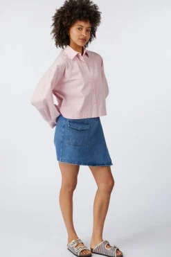 Hemd Astha Cropped Boxy-Selected Fashion