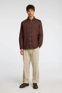 Best Selected Hemd Regkylian Chocolate Brown