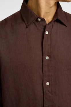 Best Selected Hemd Regkylian Chocolate Brown