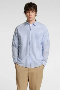 Clearance Selected Hemd Relaxwilfred Cashmere Blue