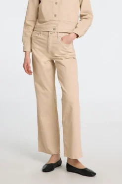 New Selected Jeans Alba Beige Stripes