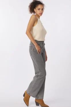 New Selected Jeans Alice Wid Long Eloise Gre Jea Birch