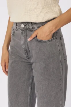 New Selected Jeans Alice Wid Long Eloise Gre Jea Birch