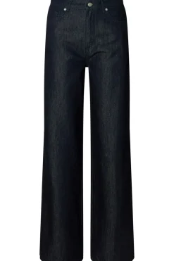 Outlet Selected Jeans Wide Vela Hw Jeans Birch Stripes Cornflower Blue