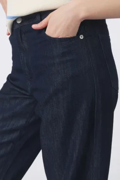 Outlet Selected Jeans Wide Vela Hw Jeans Birch Stripes Cornflower Blue