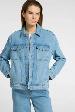 Hot Selected Jeansvest Alice Ls Light Blue Denim