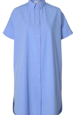 New Selected Jurk Blair Cornflower Blue