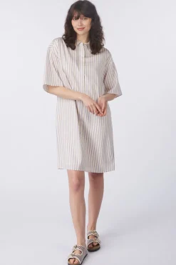 Discount Selected Jurk Lana 3/4 Birch Stripes:First Bloom