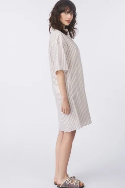 Discount Selected Jurk Lana 3/4 Birch Stripes:First Bloom