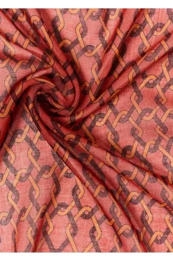 Outlet Selected Sjaal Helmut Lano Bandana Estruscian Red