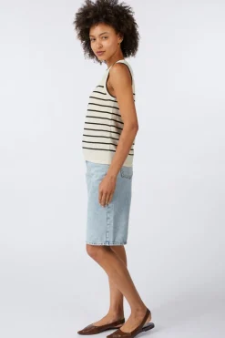 Top Esther Sl Contrast-Selected Fashion