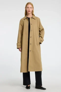 New Selected Trenchcoat Corrie Long Sepia Tint