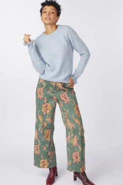 Sale Selected Trui Lulu Ls Frill Cuff Cashmere Blue