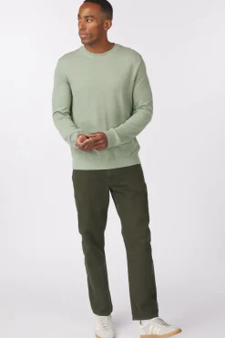 Outlet Selected Trui Mora Ls Structure Crew Neck Forest Night