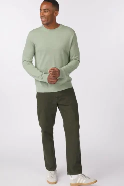 Outlet Selected Trui Mora Ls Structure Crew Neck Forest Night