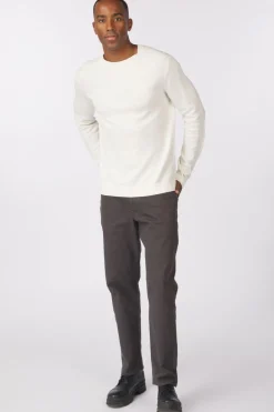 Sale Selected Trui Mora Ls Structure Crew Neck Asphalt