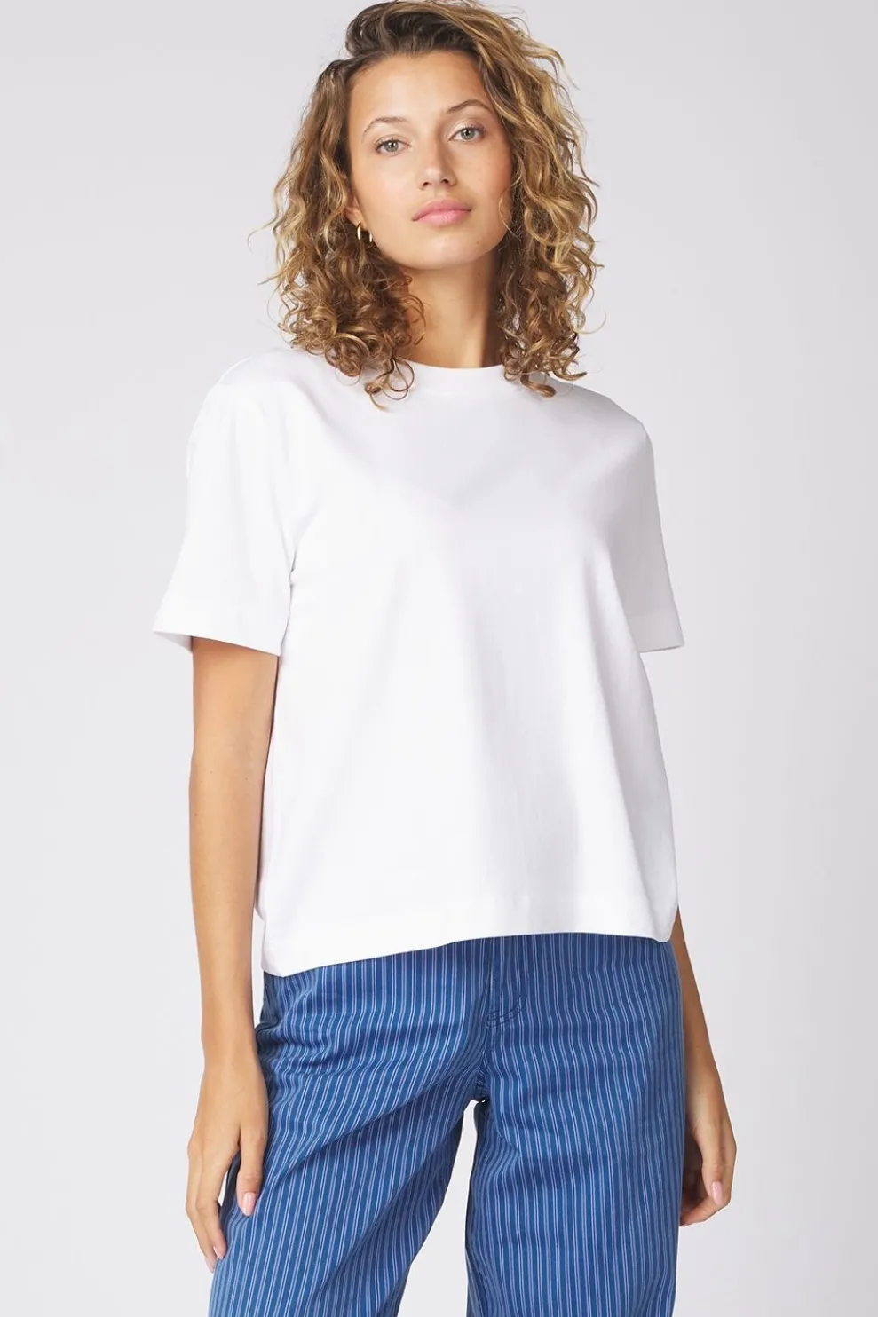 Outlet Selected T-Shirt essential Boxy Sky Captain