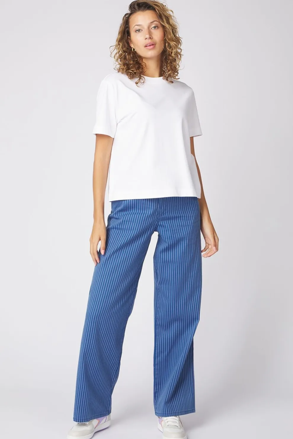 Outlet Selected T-Shirt essential Boxy Sky Captain