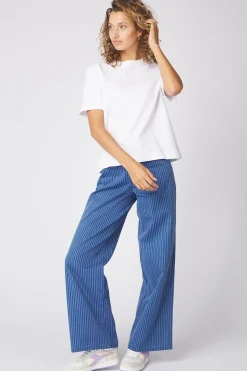 Outlet Selected T-Shirt essential Boxy Sky Captain